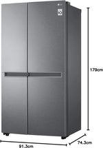 Load image into Gallery viewer, LG 643L Side by Side Refrigerator GR-B267JQYL - Teq Souq
