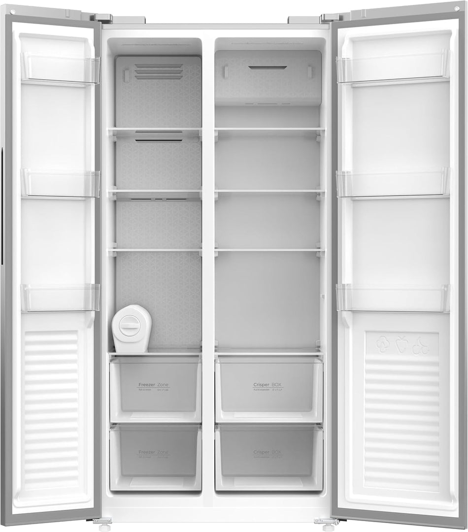 Krome 600L Side by Side Refrigerator with Water Dispenser KR-SBS600WM - Teq Souq
