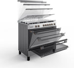 Load image into Gallery viewer, TOSHIBA 90x60 5 Burners Gas Cooker RL2-90G5GE(MR)
