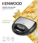 Load image into Gallery viewer, KENWOOD 750W 3 In 1 Sandwich, Grill/Griddle, Waffle, Dual Plate Press For Toasties SMM01.A0BK
