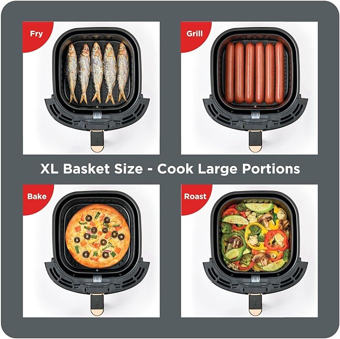 BLACK+DECKER 8.6L 7 in 1 Multifunction Digital Aero Fryer AF5539-B5 - Teq Souq