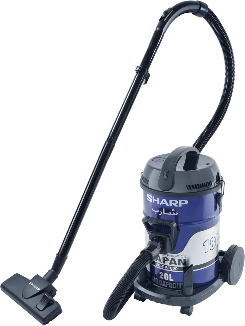 SHARP 1800W 18L Drum Vacuum Cleaner Blue EC-CA1820 - Teq Souq