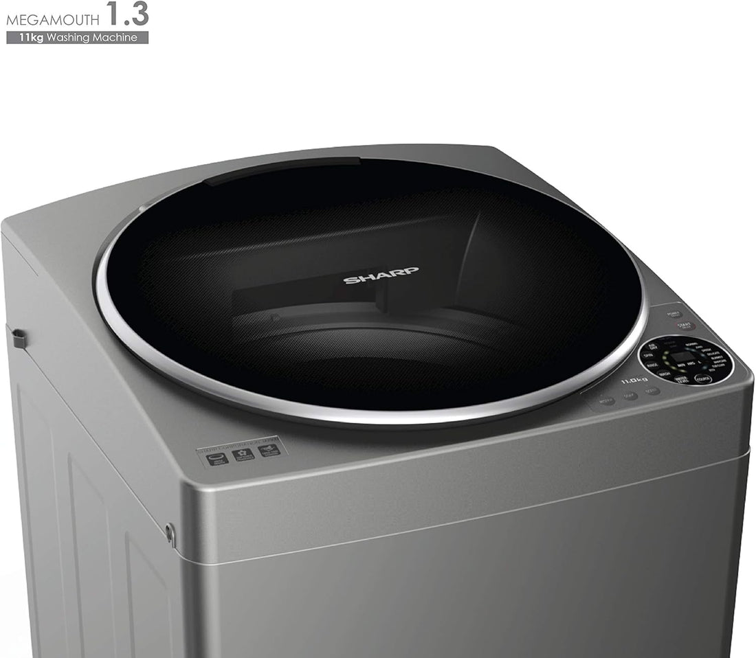 SHARP 11Kg Top Load Fully Automatic Washing Machine EST-MW135Z-S - Teq Souq