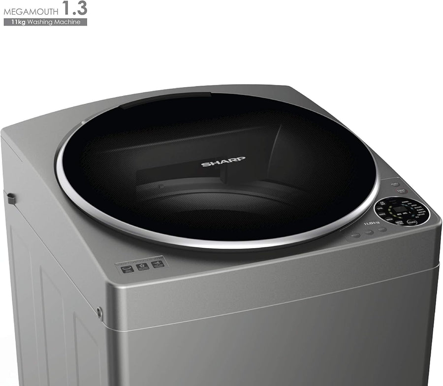 SHARP 11Kg Top Load Fully Automatic Washing Machine EST-MW135Z-S - Teq Souq