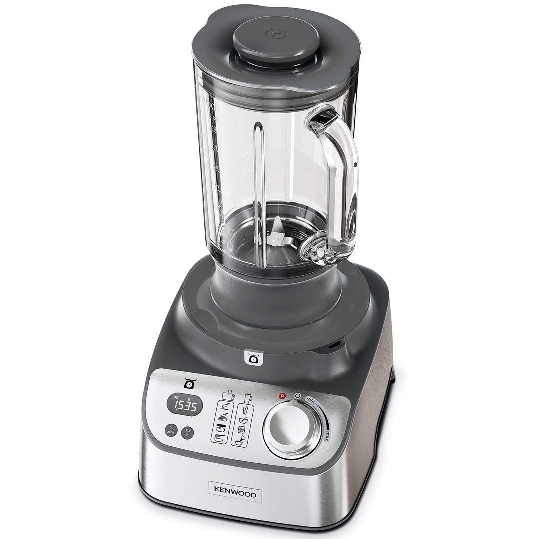 KENWOOD 1000W Food Processor with Blender, Grinder Mill, Dual Metal Whisk, Dough Maker, Citrus Juicer FDM71.690SS - Teq Souq