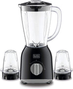 Load image into Gallery viewer, BLACK+DECKER 400W 1.5L Blender with 2 Mills BX365-B5 - Teq Souq
