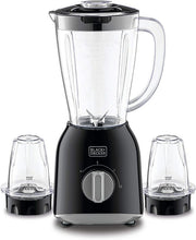 BLACK+DECKER 400W 1.5L Blender with 2 Mills BX365-B5 - Teq Souq