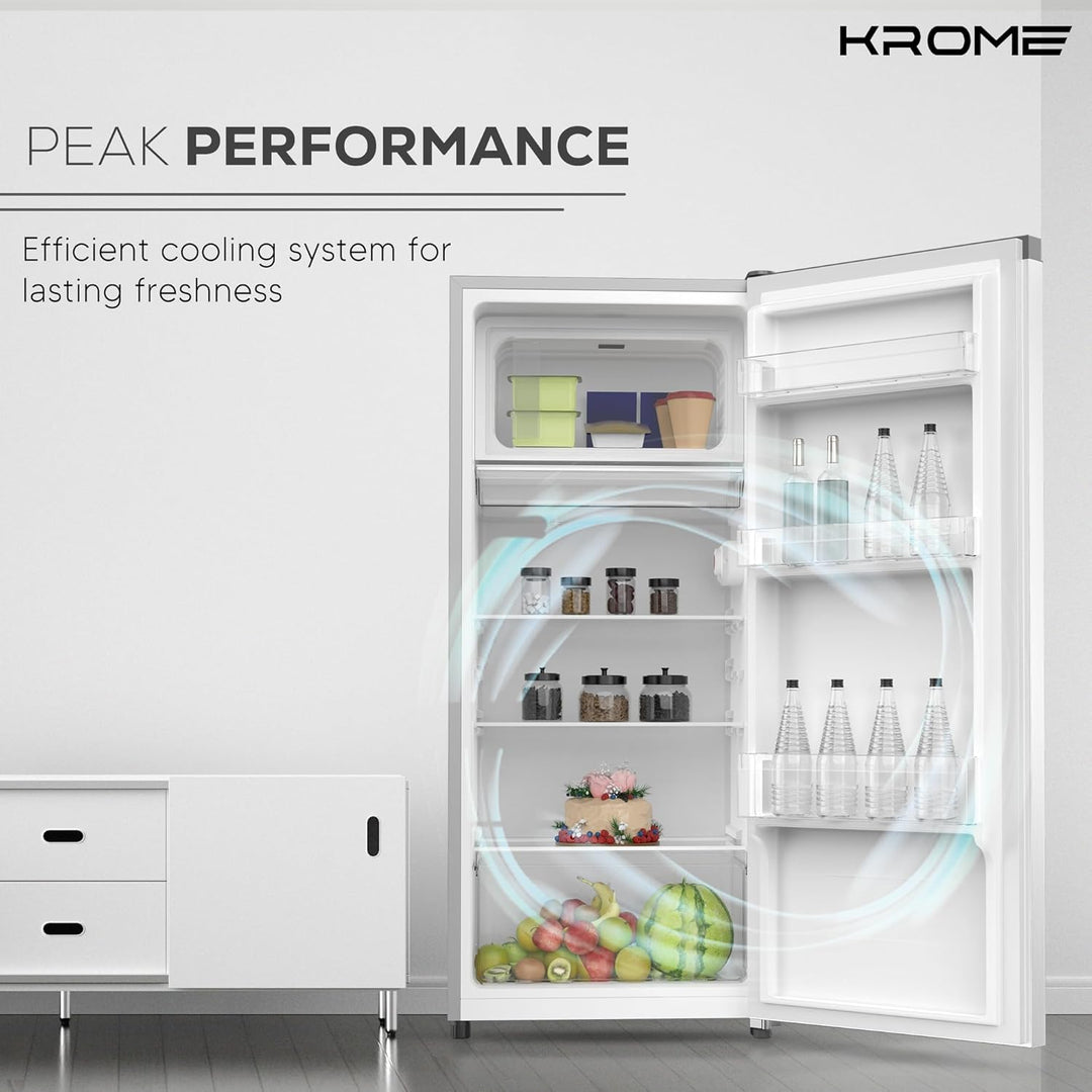 Krome 120L Single Door Refrigerator KR-RDC120H - Teq Souq
