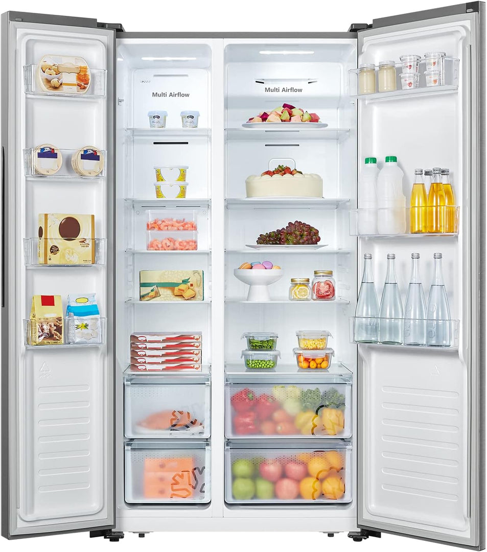 Hisense 670L Side By Side Refrigerator RS670N4ASU - Teq Souq