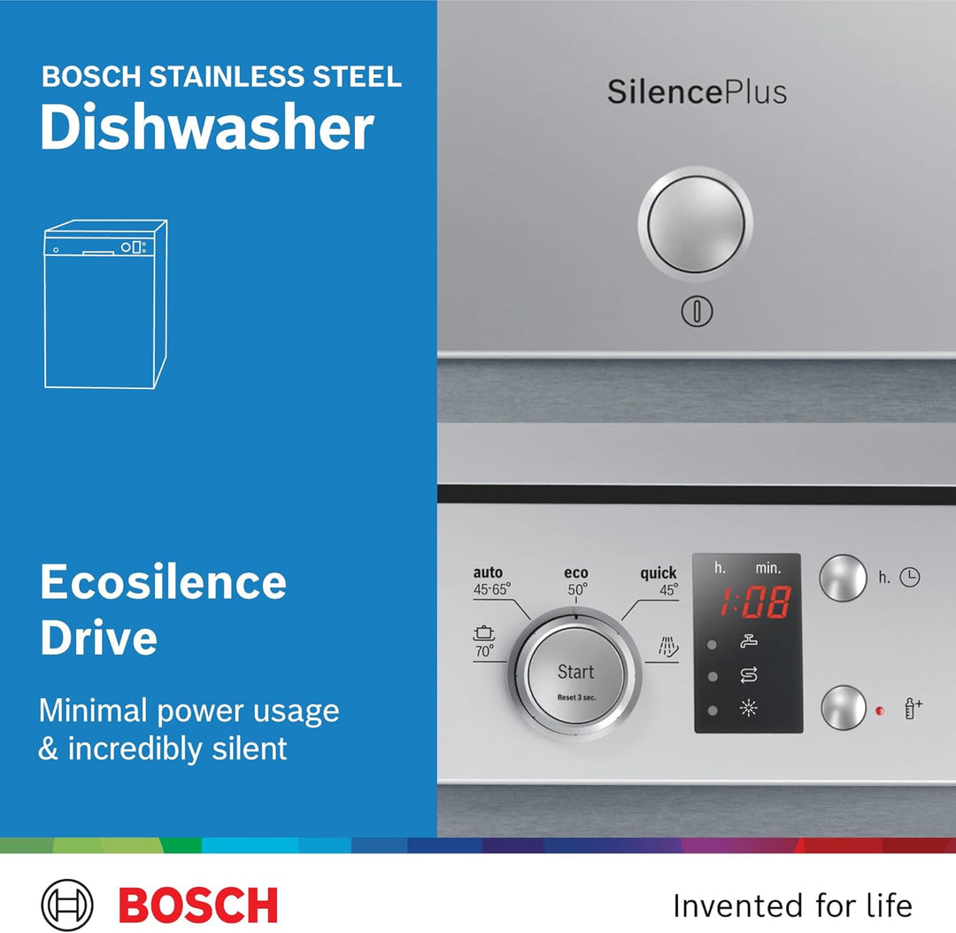 Bosch 12 Place Setting Dishwasher SMS50D08GC - Teq Souq