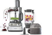 KENWOOD 1000W Food Processor with Blender, Grinder Mill, Dual Metal Whisk, Dough Maker, Citrus Juicer FDM71.690SS - Teq Souq