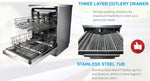 Load image into Gallery viewer, SHARP 14 Place Settings Dishwasher QW-MA814-SS3 - Teq Souq
