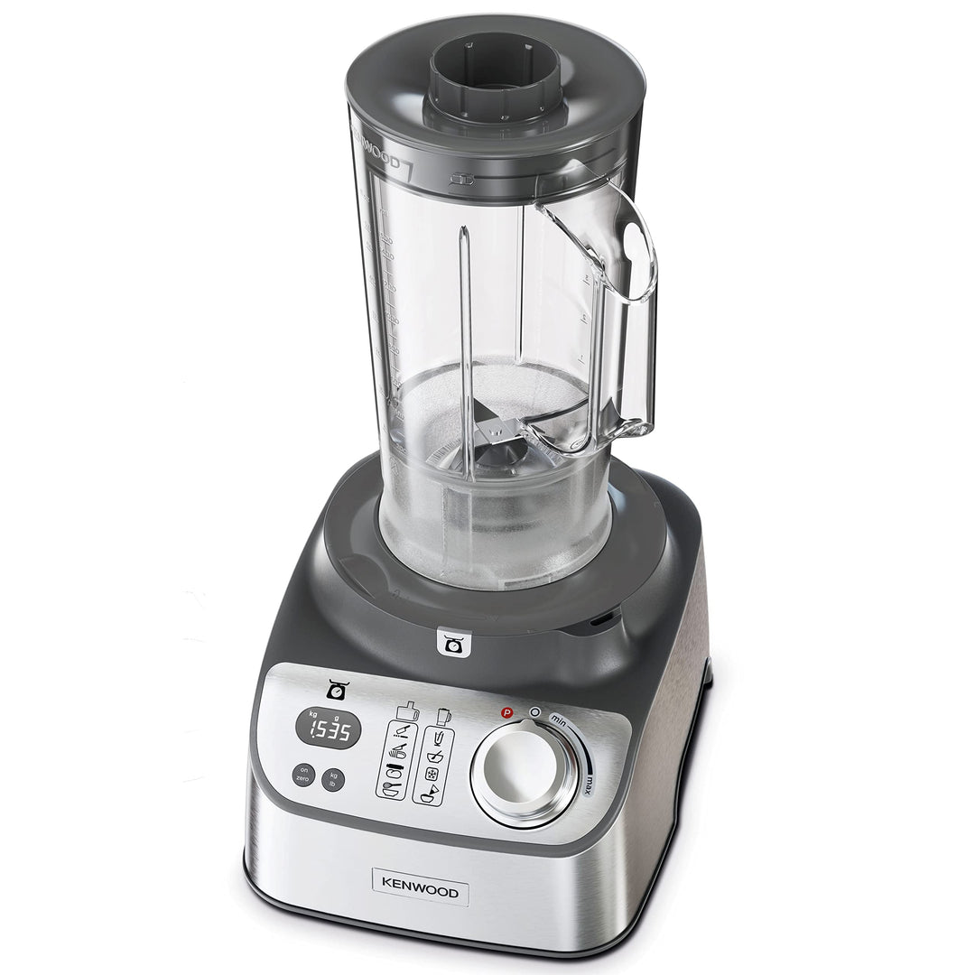 KENWOOD 1000W Food Processor with Blender, Grinder Mill, Dual Metal Whisk, Dough Maker, Citrus Juicer FDM71.690SS - Teq Souq