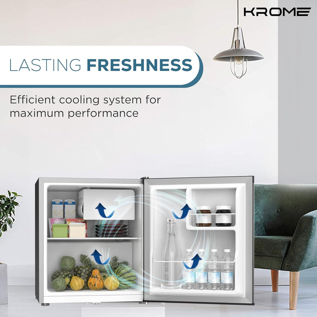 Krome 120L Single Door Refrigerator KR-RDC120H - Teq Souq