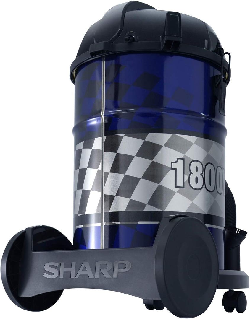 SHARP 1800W 18L Drum Vacuum Cleaner Blue EC-CA1820 - Teq Souq