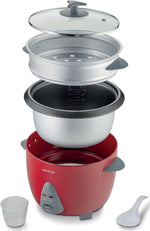 Load image into Gallery viewer, KENWOOD 1.8L Rice Cooker with Food Steamer Basket RCM44.000RD
