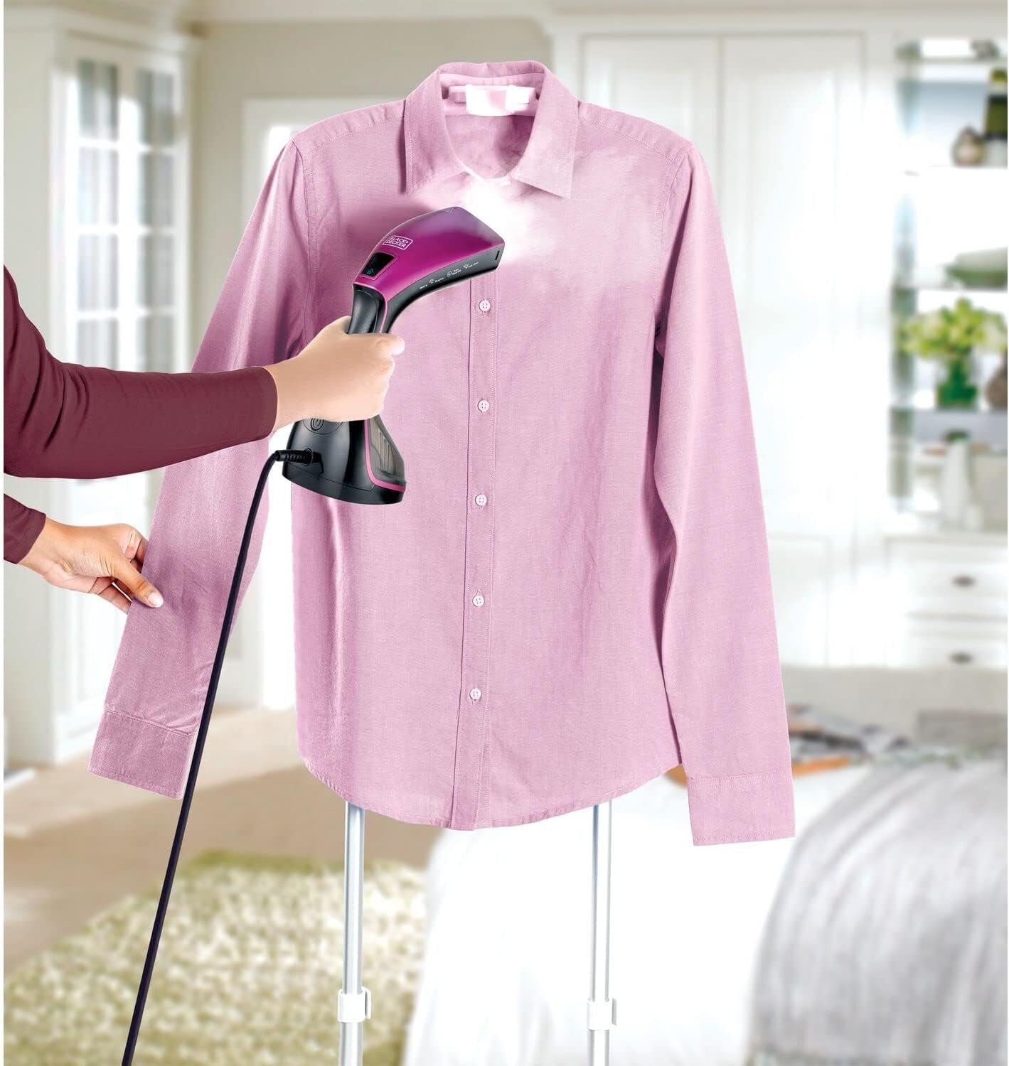 BLACK+DECKER 1600W Portable Digital Handheld Garment Steamer HSTD1600-B5