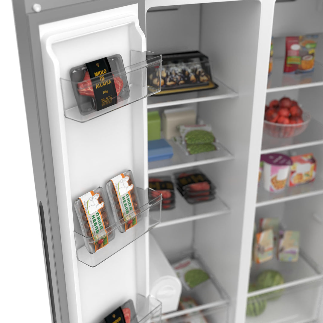 Krome 600L Side by Side Refrigerator with Water Dispenser KR-SBS600WM - Teq Souq