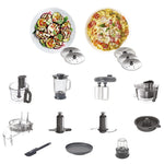 Load image into Gallery viewer, KENWOOD 1000W Food Processor with Blender, Grinder Mill, Dual Metal Whisk, Dough Maker, Citrus Juicer FDM71.690SS - Teq Souq
