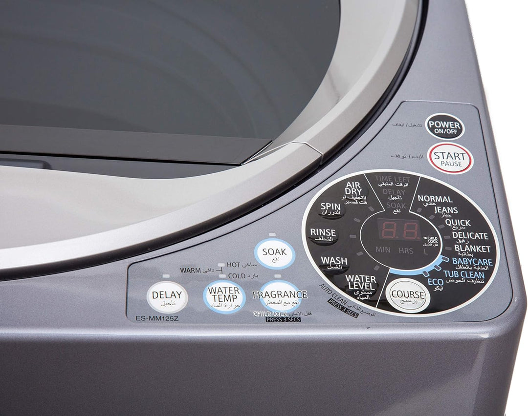 SHARP 11Kg Top Load Fully Automatic Washing Machine EST-MW135Z-S - Teq Souq