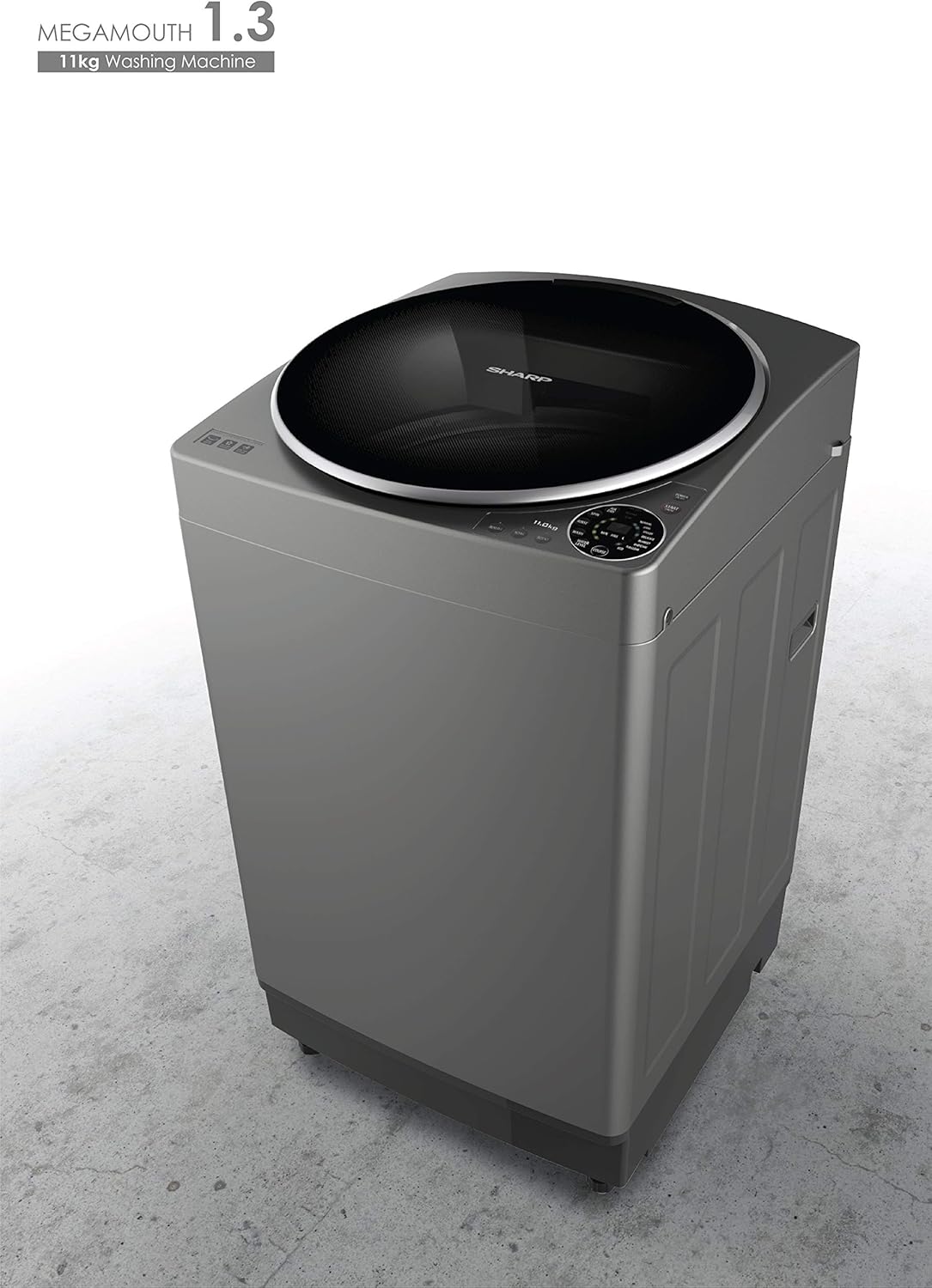 SHARP 11Kg Top Load Fully Automatic Washing Machine EST-MW135Z-S - Teq Souq