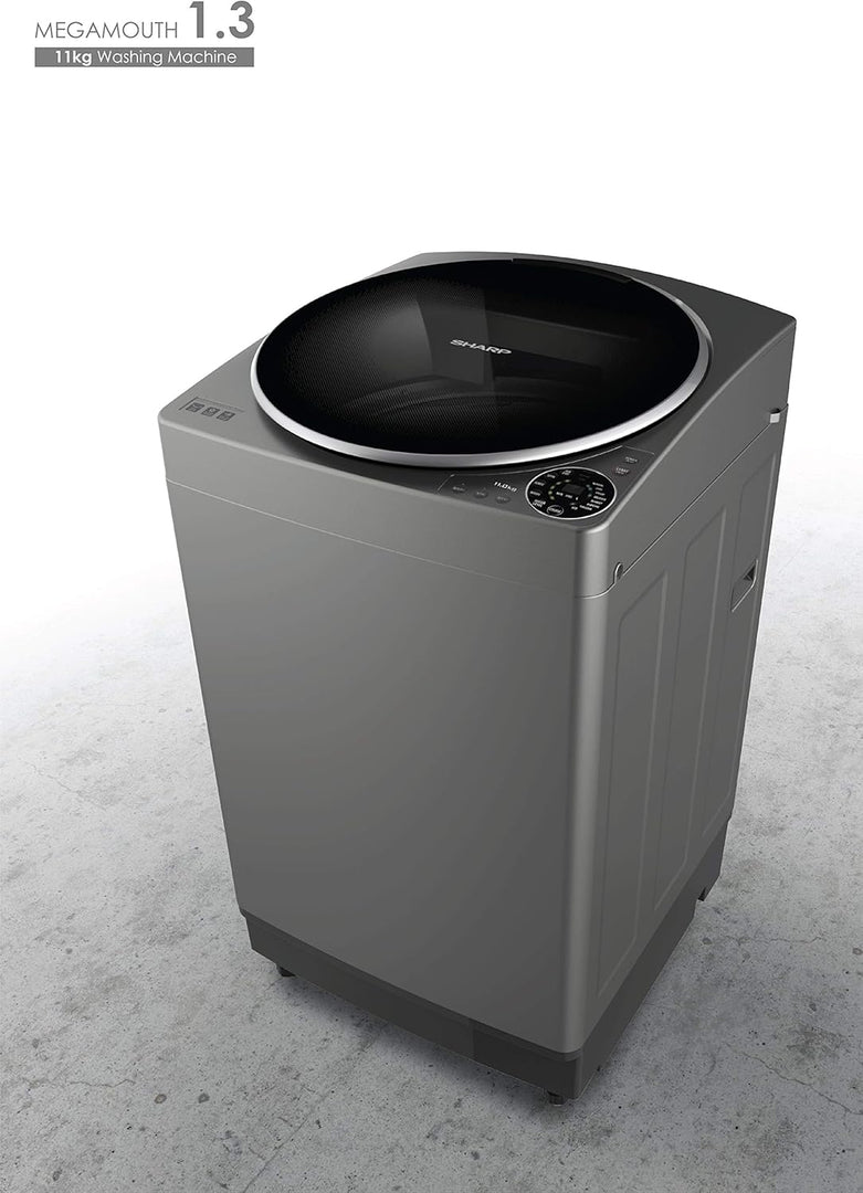 SHARP 11Kg Top Load Fully Automatic Washing Machine EST-MW135Z-S - Teq Souq
