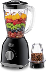 Load image into Gallery viewer, BLACK+DECKER 400W 1.0L Blender with Grinder Mill + Extra Blender Jar BX-365PR-B5 - Teq Souq
