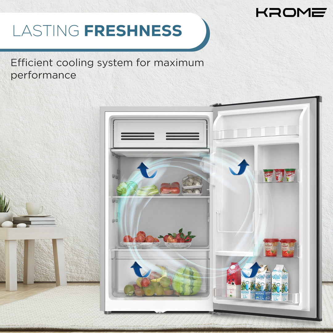 Krome 120L Single Door Refrigerator KR-RDC120H - Teq Souq