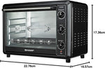 Load image into Gallery viewer, SHARP 60L Double Glass Electric Oven with Rotisserie &amp; Convection EO-60NK-3 - Teq Souq
