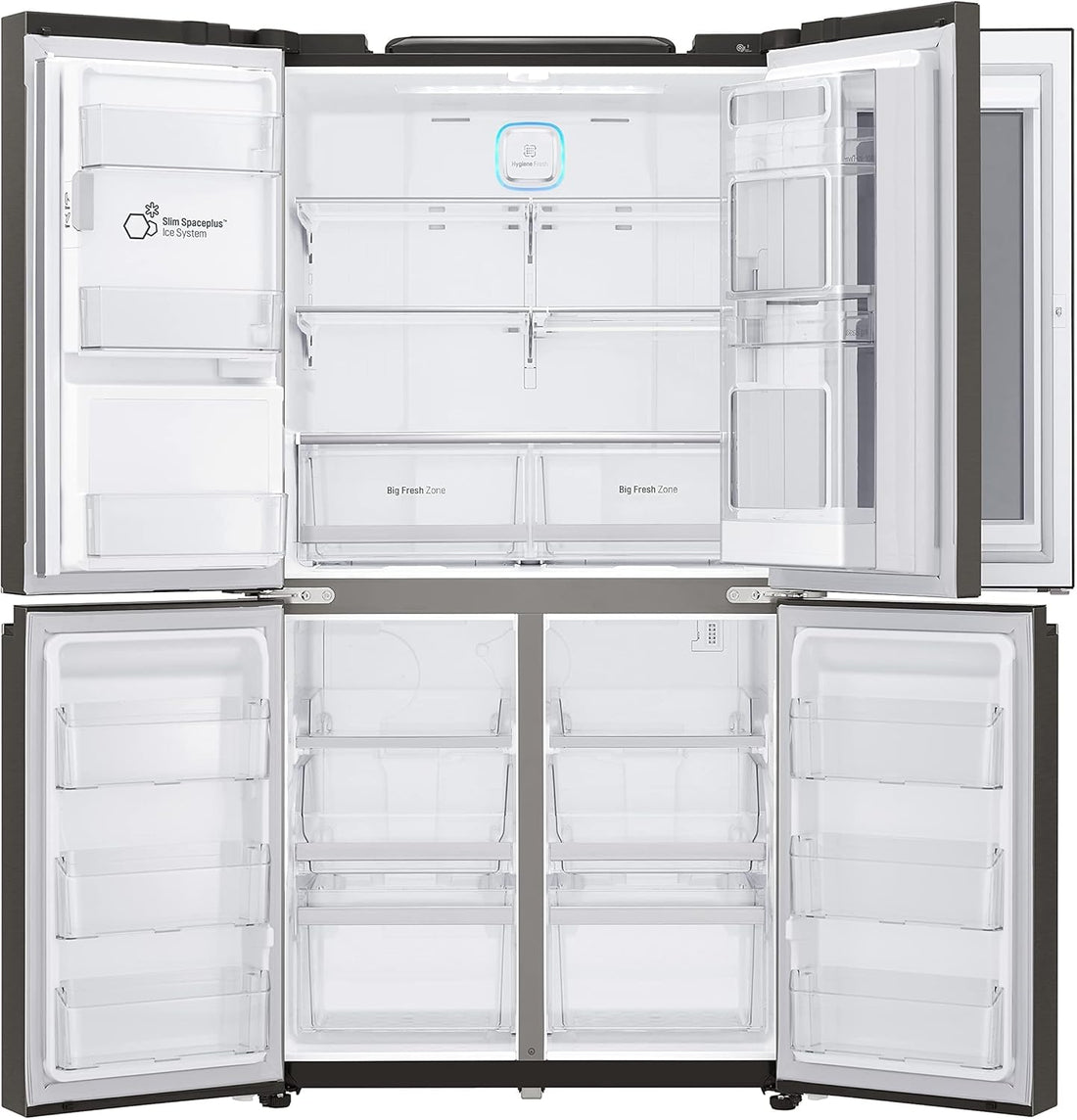 LG 716L Instaview Side by Side Refrigerator GR-X39FMKHL - Teq Souq