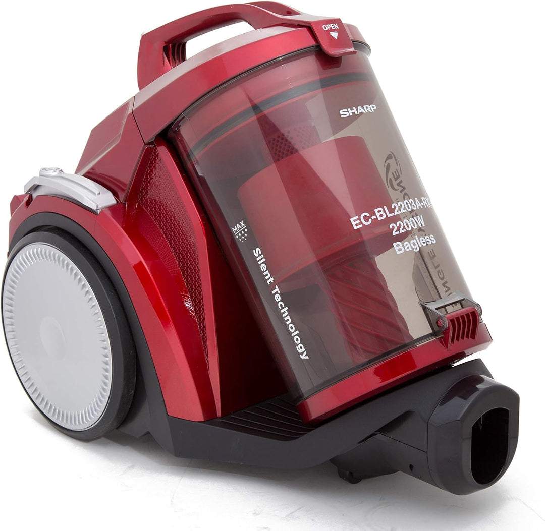 SHARP 2200W Bagless Canister Vacuum Cleaner EC-BL2203A-RZ - Teq Souq