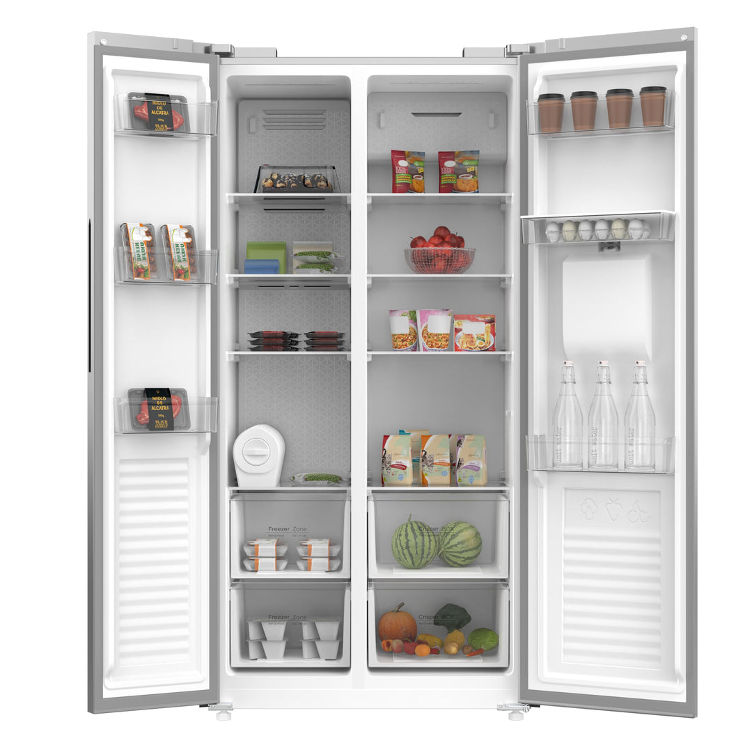 Krome 600L Side by Side Refrigerator with Water Dispenser KR-SBS600WM - Teq Souq