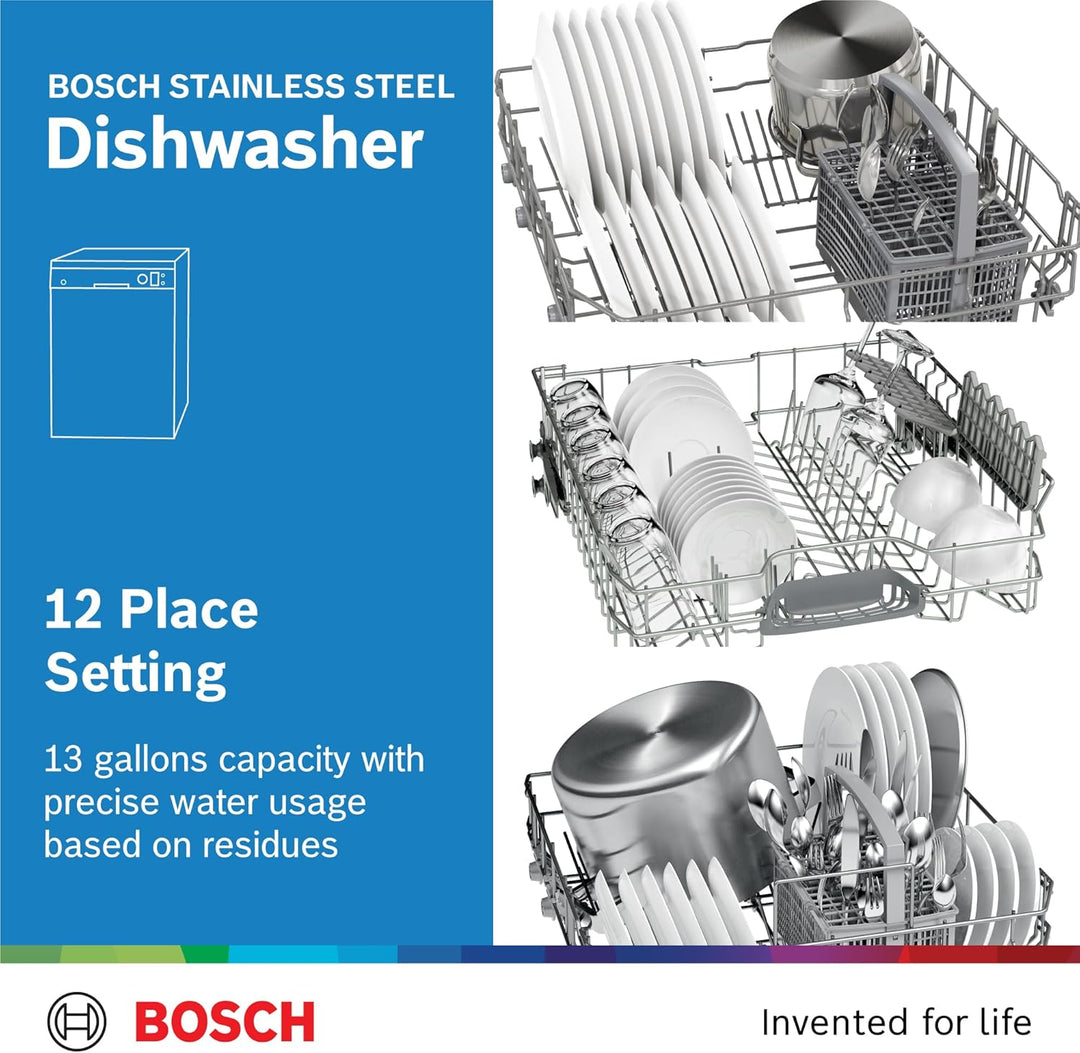 Bosch 12 Place Setting Dishwasher SMS50D08GC - Teq Souq