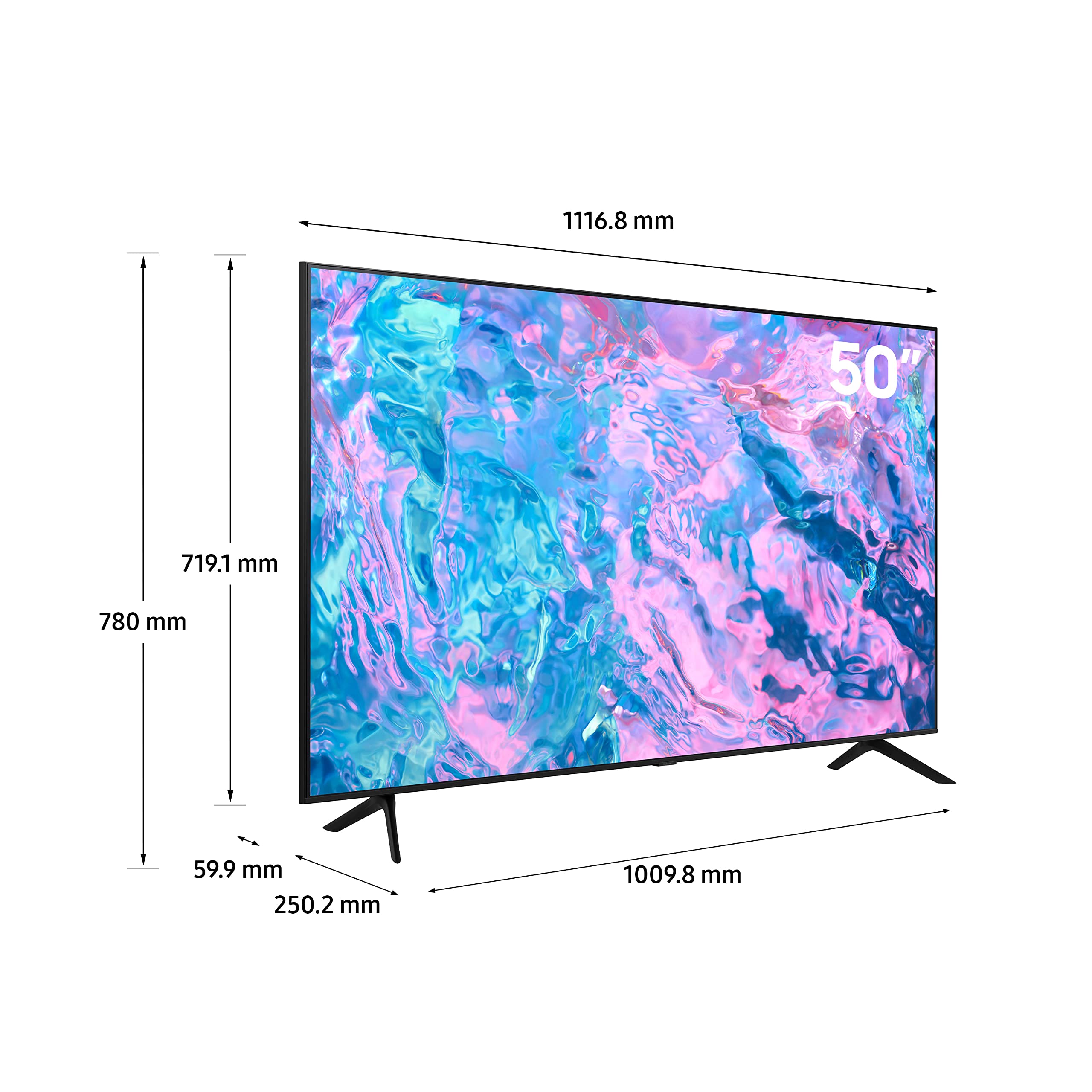 SAMSUNG 50" 4K UHD Smart Television UA50CU7000UXZN