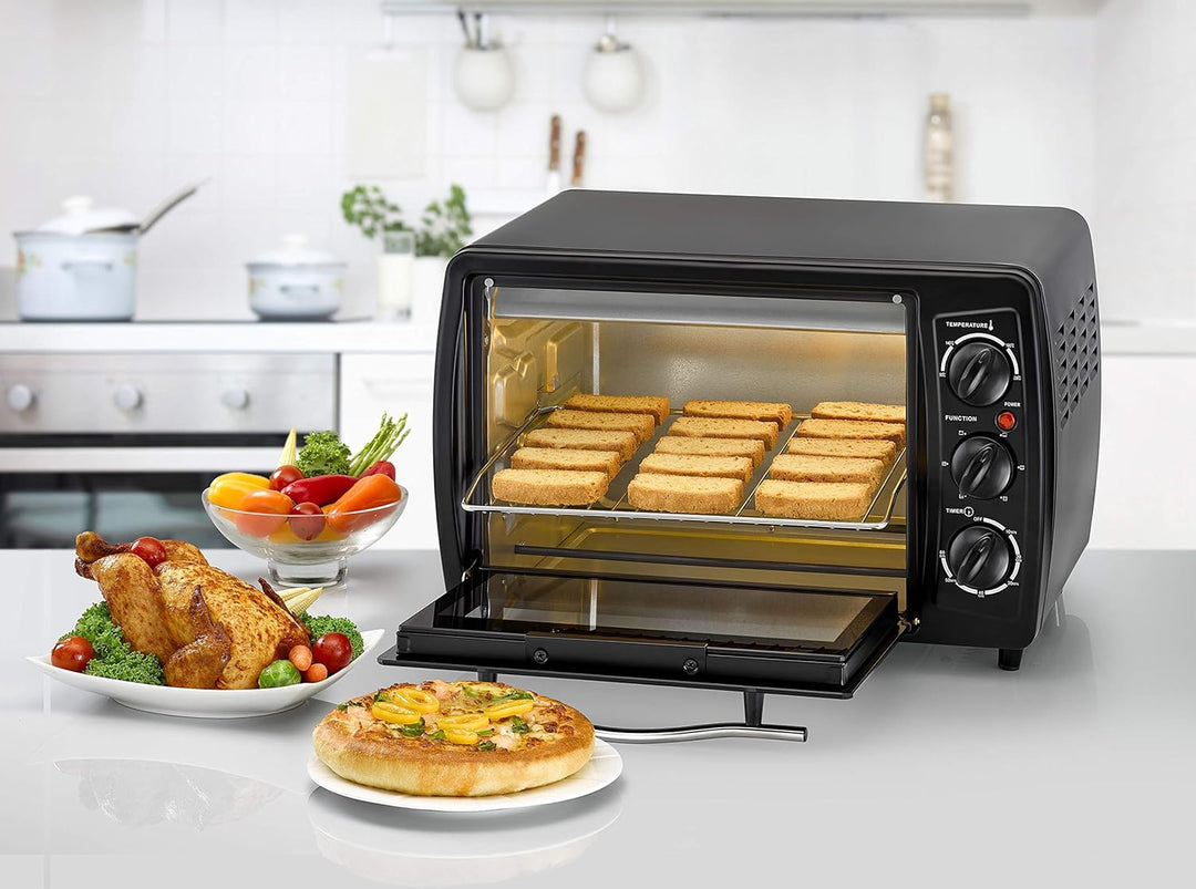 BLACK+DECKER 19L Double Glass Electric Oven TRO19RDG-B5