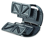 Load image into Gallery viewer, KENWOOD 750W 3 In 1 Sandwich, Grill/Griddle, Waffle, Dual Plate Press For Toasties SMM01.A0BK
