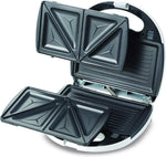 Load image into Gallery viewer, KENWOOD 2 In 1 Sandwich And Grill/Griddle,Dual Plate Press For Toasties SMP01.A0WH
