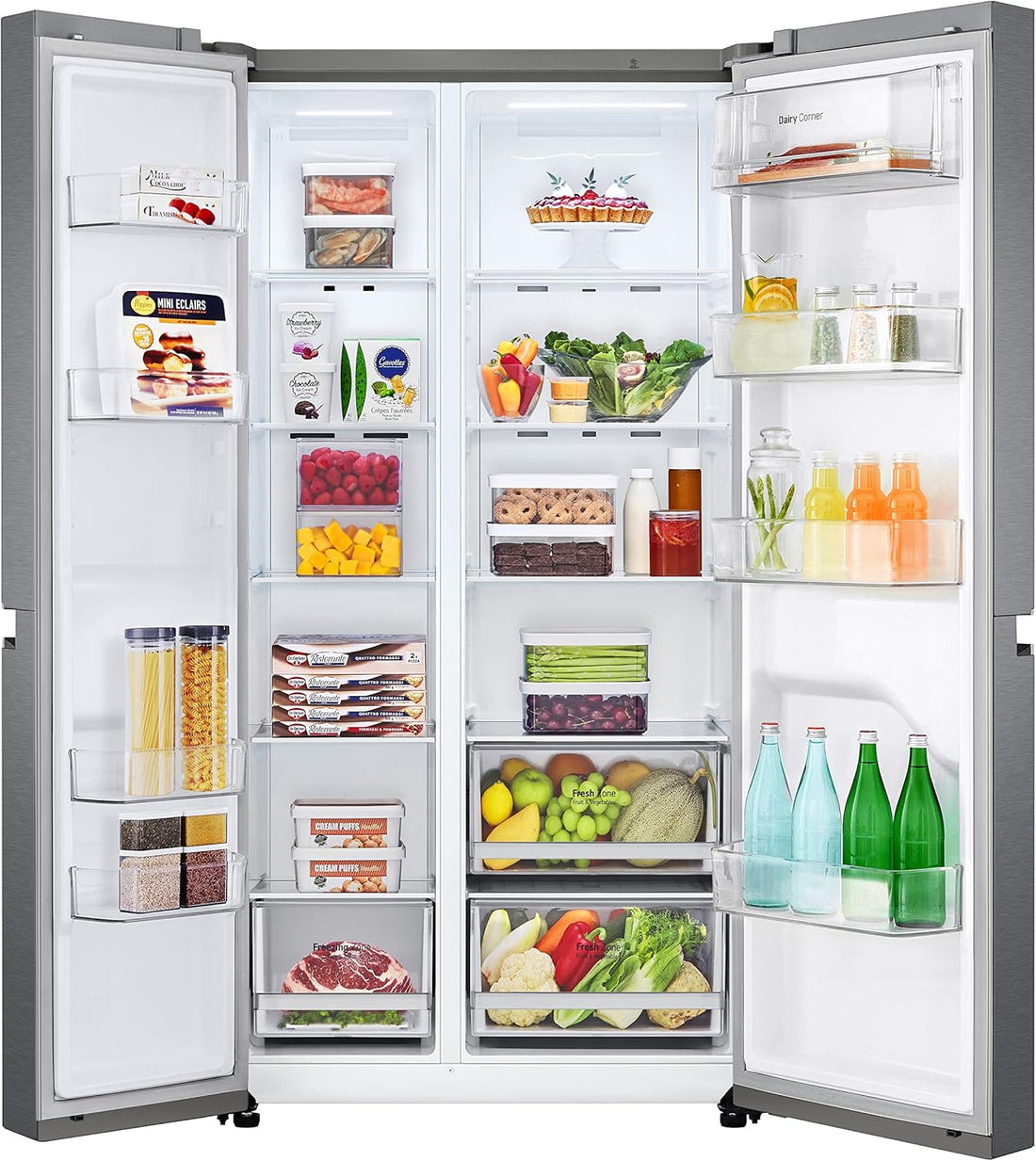LG 643L Side by Side Refrigerator GR-B267JQYL - Teq Souq