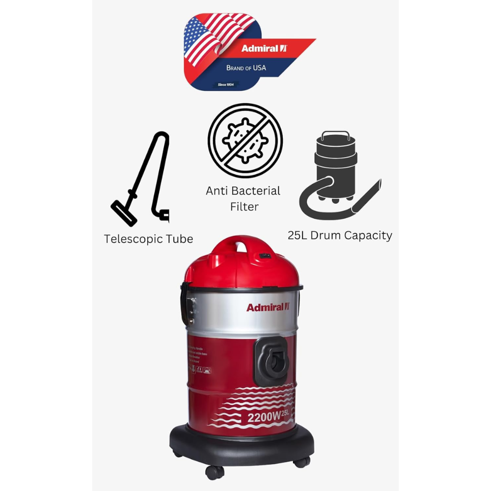 Admiral 2200W 25L Vaccum Cleaner ADVD2522AC