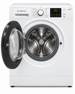 Load image into Gallery viewer, Ariston NS703UWGCC 7KG Front Load Washing Machine – 1000 RPM, 12 Wash Programs, Rapid 30-Minute Wash, White