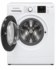 Ariston NS703UWGCC 7KG Front Load Washing Machine – 1000 RPM, 12 Wash Programs, Rapid 30-Minute Wash, White