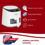 Load image into Gallery viewer, ADMIRAL 3.7L AIR FRYER NON-TOUCH PANEL ADAF37BL
