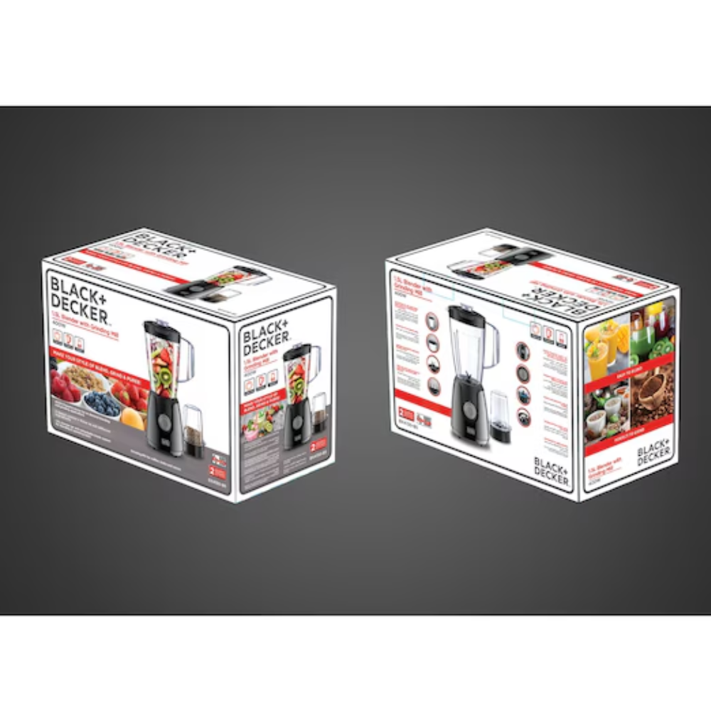 BLACK & DECKER 400W 1.5 Ltr Blender with Grinder BX4130-B5