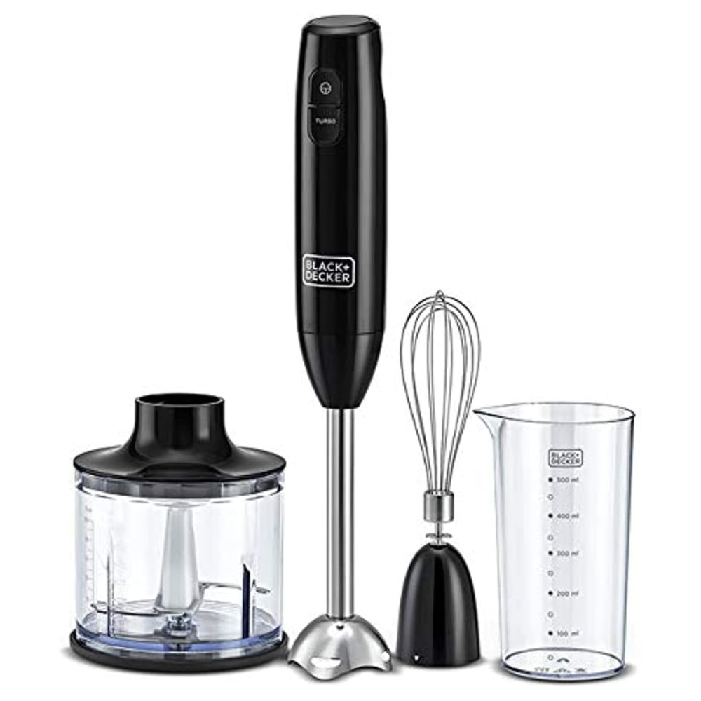 BLACK & DECKER 600W 3in1 Hand Blender with Chopper HB600-B5