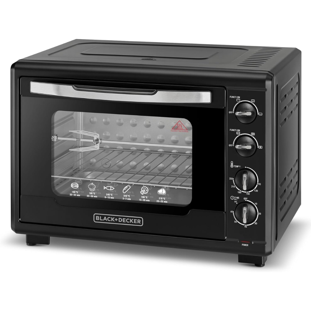 Black&Decker 55L Double Glass Toaster Oven TRO55RDG