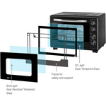 Load image into Gallery viewer, Black&amp;Decker 55L Double Glass Toaster Oven TRO55RDG
