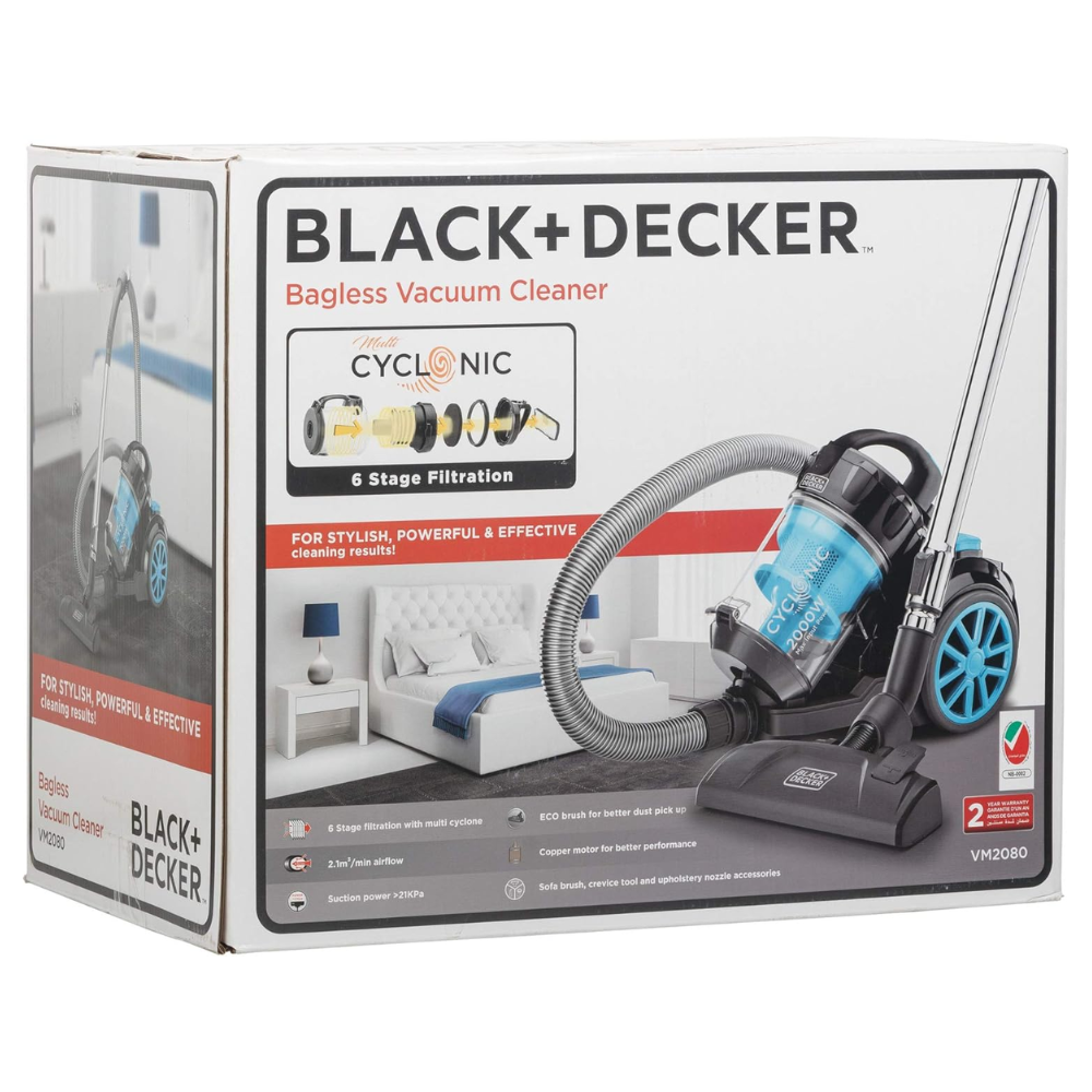 BLACK & DECKER 2000W Multicyclonic Vacuum Cleaner VM2080-B5