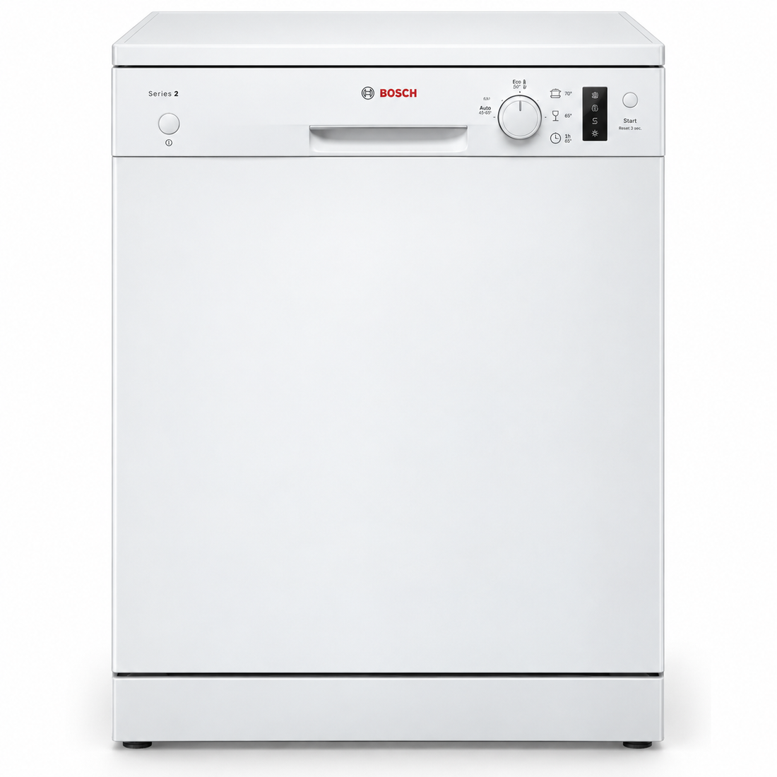 Bosch SMS26AW00M Series 2 Freestanding Dishwasher, 12 Place Settings, 6 Programs, ExtraDry, EcoSilence Drive, White