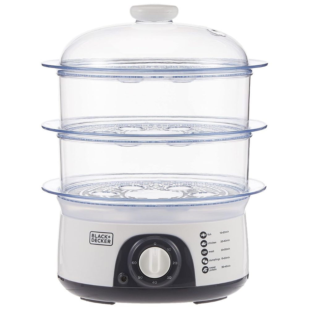 BLACK & DECKER 775W 3-Tier Food Steamer HS6000-B5