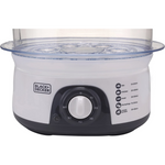 Load image into Gallery viewer, BLACK &amp; DECKER 775W 3-Tier Food Steamer HS6000-B5
